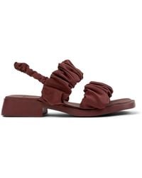 Camper - Dana Ruched Sandals - Lyst