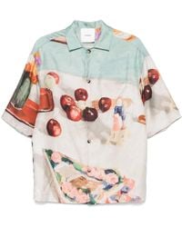 Nanushka - Hemd Aus Seide - Lyst