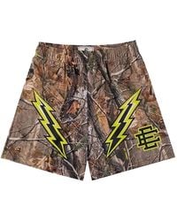 Eric Emanuel - Ee Basic Tree-Camo Lightning-Bolt Print Shorts - Lyst