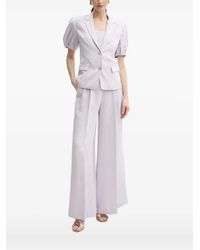 Twinset - Puff-Sleeve Button Top - Lyst