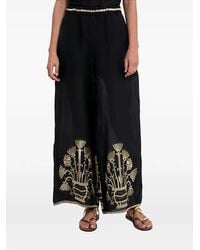 Greek Archaic Kori - Elastic-Waistband Printed Trousers - Lyst