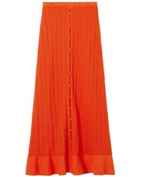Claudie Pierlot - Jupe En Maille À Boutons - Lyst