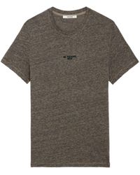 Zadig & Voltaire - Tommy T-Shirt mit Slogan-Print - Lyst