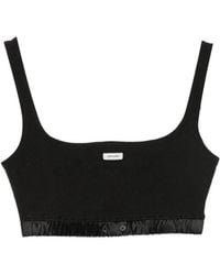 Entire studios - Logo-Patch Cropped Top - Lyst