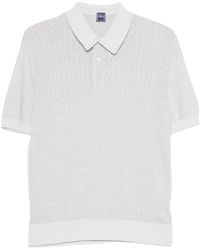 Fedeli - Textured-Knit Polo Shirt - Lyst