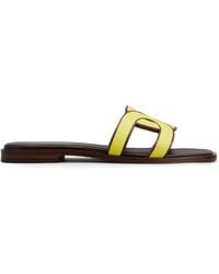 Tod's - Logo-strap Leather Sandals - Lyst