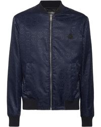 Philipp Plein - Bomberjack Met Monogram-Print - Lyst
