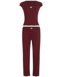 KARL LAGERFELD - Autograph Pointelle Pyjama Set - Lyst