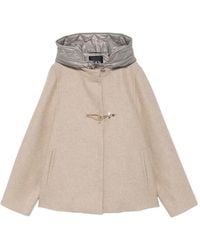 Fay - Toggle Quilted-Hood Toggle-Fastening Coat - Lyst