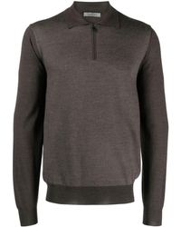 Corneliani - Fine-knit Wool Polo Shirt - Lyst