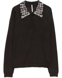 Liviana Conti - Polokragen-Pullover Mit Verziertem Kragen - Lyst