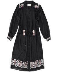 Fortela - Alana Embroidered Midi Dress - Lyst