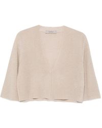 D.exterior - Metallic-Effect Cropped Jacket - Lyst