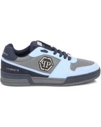 Philipp Plein - Logo Plaque Leather Low-Top Trainers - Lyst