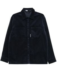 KARL LAGERFELD - Chest-Pockets Corduroy Shirt - Lyst