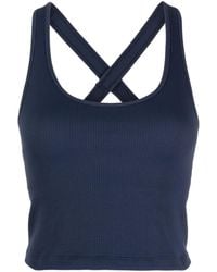 The Upside - Logo-print Ribbed Tank Top - Lyst