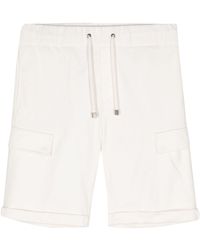 Peserico - Drawstring-waist Cotton Shorts - Lyst
