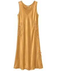 Gold Hawk - Luna Lace-Trimmed Satin Dress - Lyst