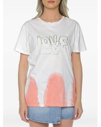 One Teaspoon - Logo-Print T-Shirt - Lyst