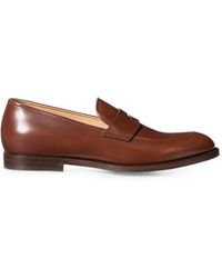 Brunello Cucinelli - Braided Calfskin And Polished Calfskin Penny Loafers - Lyst