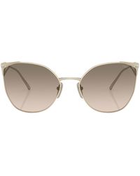 Prada - Logo Cat-eye Frame Sunglasses - Lyst