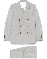 Lardini - Mélange-Effect Suit - Lyst