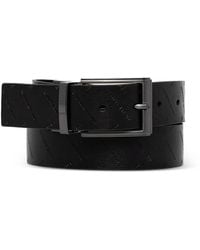 ARMANI EXCHANGE - Logo-Embossed Leather Belt - Lyst