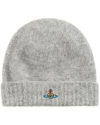 Vivienne Westwood - Orb-Embroidered Beanie Hat - Lyst