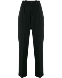 Woolrich Pantalon crop à ourlet retroussé - Noir