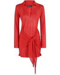 FEDERICA TOSI - Robe Longue À Détail Noué - Lyst