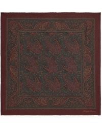 Ralph Lauren - Paisley-Print Silk Pocket Square - Lyst