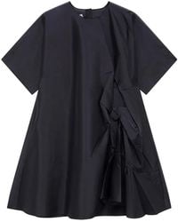 MSGM - Ruffled-Details Mini Dress - Lyst