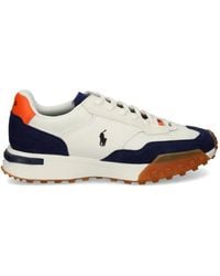 Polo Ralph Lauren - Logo-Embroidered Panelled Sneakers - Lyst