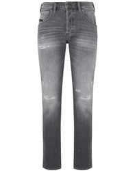 DIESEL - Distressed Straight-Leg Jeans - Lyst