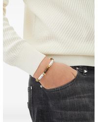 Philipp Plein - Bracelet De Perles À Breloque Tête De Mort - Lyst