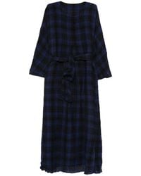 Daniela Gregis - Checked Belted Dress - Lyst