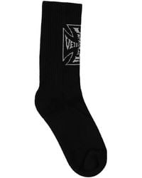 Vetements - Logo-Intarsia Socks - Lyst