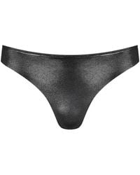 Maison Close - Metallic-Effect Bikini Bottoms - Lyst