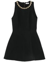 Sandro - Mini Dress With Jewel Detail - Lyst