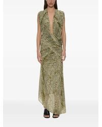 Christopher Esber - Orion Ruched Midi Skirt - Lyst
