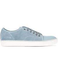 Lanvin - Contrast Toe Cap Sneakers - Lyst