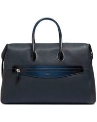 Santoni - Double-Zip Leather Travel Bag - Lyst