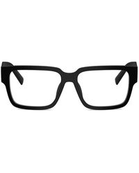 Prada - Brille Mit Eckigem Gestell - Lyst