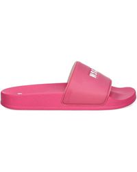 MSGM - Logo-Embossed Slides - Lyst