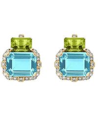 Goshwara - 18K Gossip Topaz And Diamond Earrings - Lyst