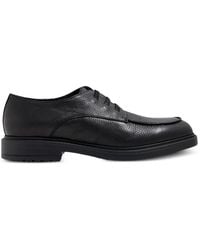 Doucal's - Derby-Schuhe Aus Gekörntem Leder Mit Schnürung - Lyst