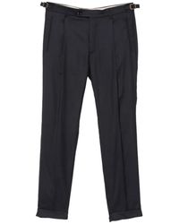 Berwich - Pleated Tapered Trousers - Lyst