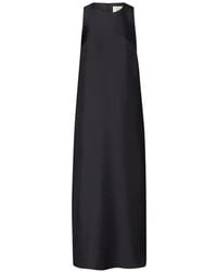 Loulou de Saison - Paloma Twisted Silk Midi Dress - Lyst