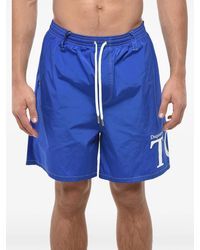 DSquared² - Logo-Print Drawstring Swim Shorts - Lyst
