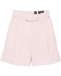 BOSS - ベルテッド ショートパンツ - Lyst